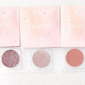 ColourPop Pressed Powder Eyeshadow Single Lot Set Purple Pink Metallic Shimmery